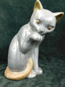 Cast Aluminum and Brass Cats - 4.25" and 8.5" Tall