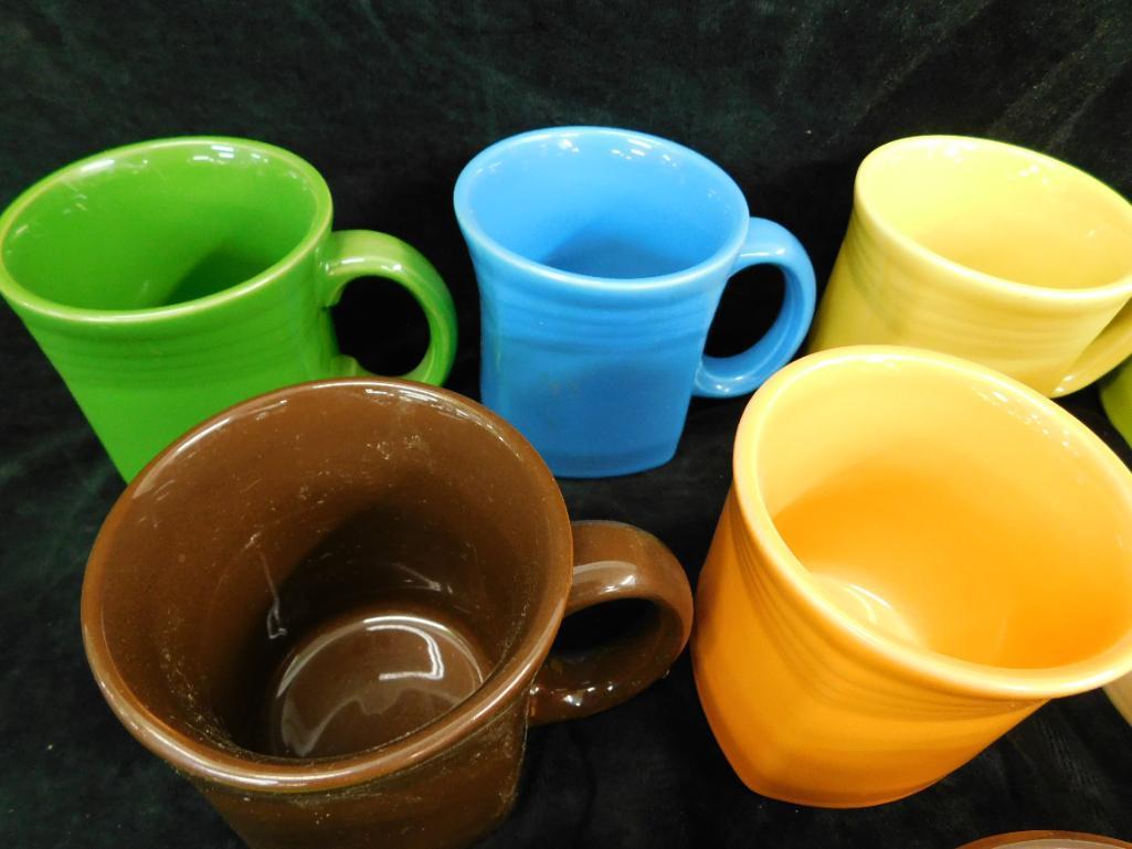 Fiesta Ware - 8 Coffee Mugs - 3-5.25" Bowls