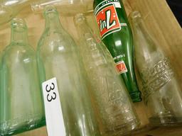 Box Lot with 10 Vintage Beverage Bottles