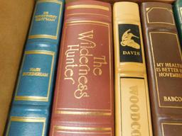 11 Leather Bound Hunting and Gun Books