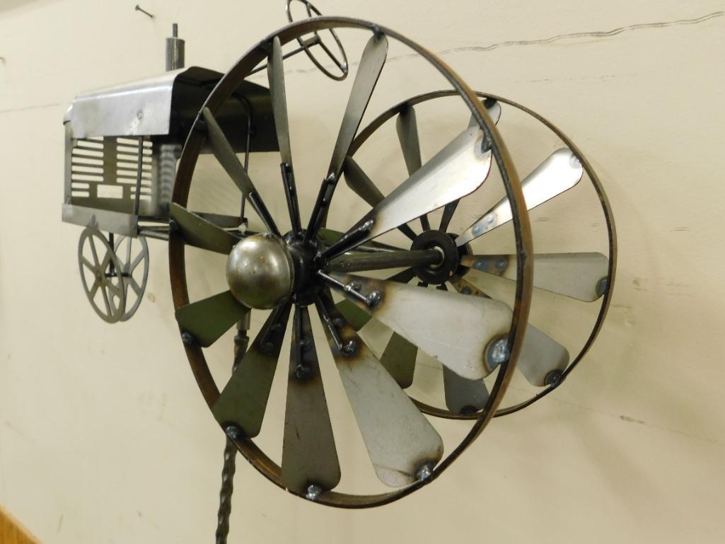 Tractor Whirligig with Post - 67" x 24" x 7"