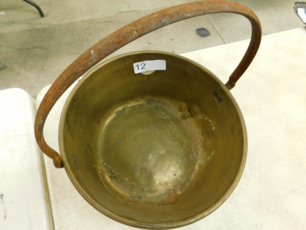 Brass Handled Pot - 14" x 12.5"