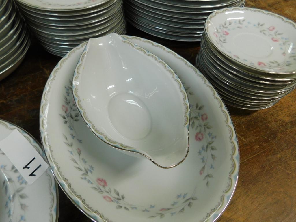 95 Piece Noritake Rose China - Culebrook Pattern