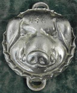 Large Cast Iron Pig Corn Bread Mold - 3" x 11" x 9"