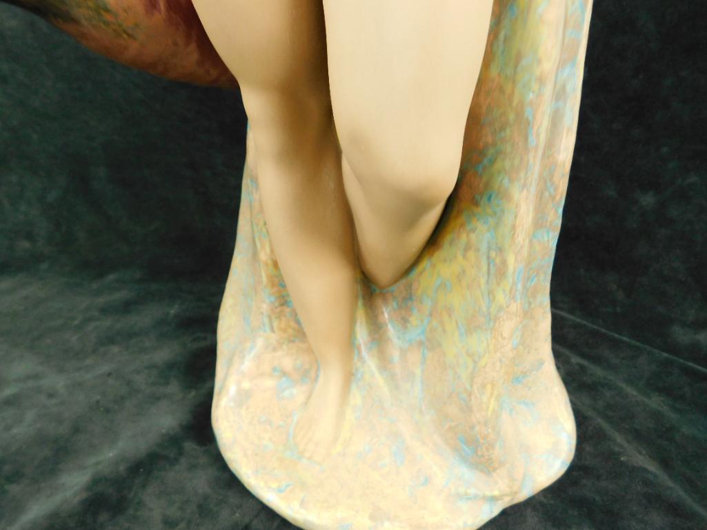 Retired Lladro #2369 - "Early Awakening" - Female Nude with Pitcher - 22.5" x 9" x 7.5"