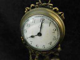 Vintage Gravity Clock - Nude - AS IS - Needs Some TLC - 14.5" x 4.5"