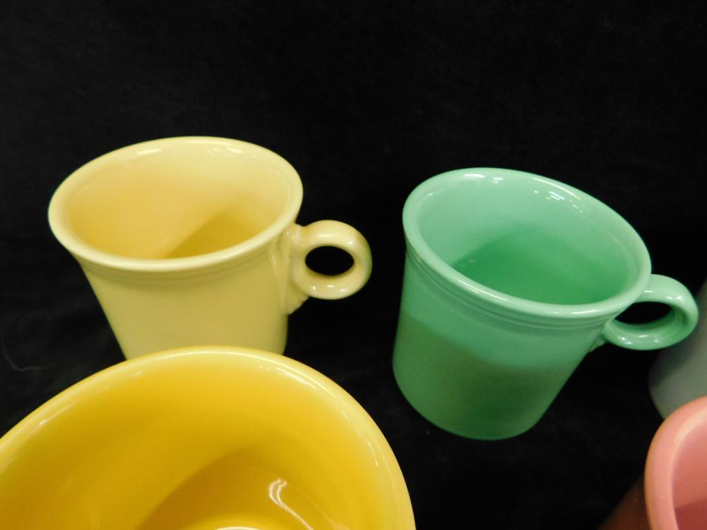 Group of 8 Fiesta Ware Coffee Mugs - 8 Colors