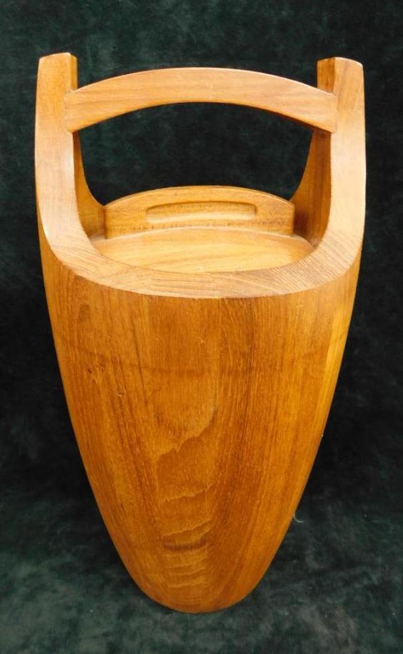 Dansk - Mid Century - MCM - Teak Ice Bucket - 15.5" x 8.5" x 8.5"