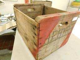 Vintage Swimley Box Co. - "H.F. Byrd" Wood Apple Crate - Virginia - 13" x 18" x 15"