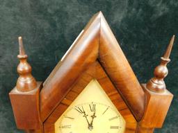 Vintage Ansonia Clock Co. 8 Day Gothic Wall Clock - 20" x 10"x 4.5"