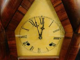 Vintage Ansonia Clock Co. 8 Day Gothic Wall Clock - 20" x 10"x 4.5"