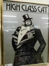 1977 B. Kliban - Framed Poster - 24" x 18.5" - "High Class Cat"