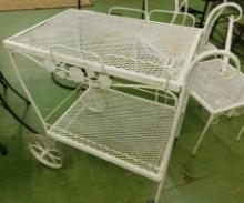 Wrought Iron Serving Cart