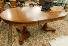 Temple Stuart - Maple Table with 2 Leaves - Round