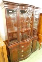 Drexel - Bow Front Mahogany China Cabinet