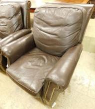 Leather Recliner with Tacks - Distinction Leather
