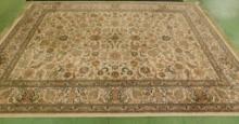 Cream Rose and Navy -Tabriz Room Size Rug