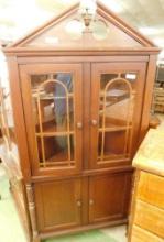 Mahogany Corner Cabinet - 4 Door