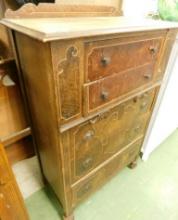 5 Drawer Depression Highboy Dresser - Needs Work