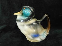 Royal Bayreuth Porcelain - Bavaria - 3 Pitcher / Creamers - Eagle - Duck - Parrot