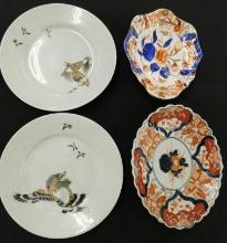Pair of Kutani 7.25" Plates - Pair of Imari Plates 7.25" x 6" and 6" x 5.25"