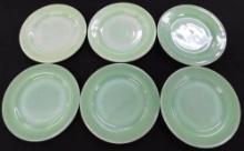 Fire King Jadeite Restaurant Ware- 6-6.75" Bread and Butter Plates -#1