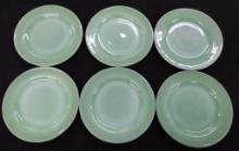 Fire King Jadeite Restaurant Ware- 6-6.75" Bread and Butter Plates -#4