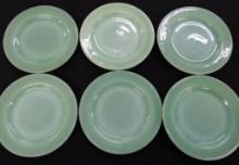Fire King Jadeite Restaurant Ware- 6-6.75" Bread and Butter Plates -#5