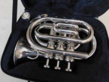 Hawk Piccolo Trumpet with Case - Mouthpiece - 9" Long