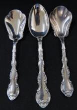 Sterling Silver - Gorham - Strasbourg - 3 Specialty Spoons - 120 Grams