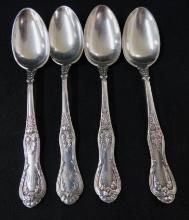Silver Plated - Tiffany and Co. - 4 Monogrammed Spoons