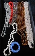 Tray Lot of Misc. Costume Jewelry - Some Signed