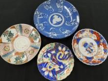 Group of Old Imari Plates - 8.5" to 11.5"