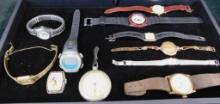 Tray Lot of Misc. Costume Watches