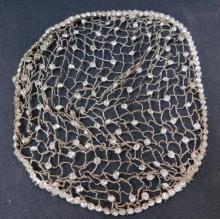 Costume Jewelry - Rhinestone Hair Net Bun Cover