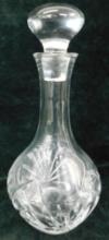 Cut Crystal Decanter - Lead Crystal - 12" x 6"