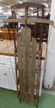 Vintage Flexible Flyer Snow Sled - 61" x 22" x 5.5"