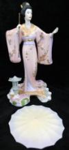 Franklin Mint - Fine Porcelain - Manabu Saito - "Yoshiko" - 11.25" Tall