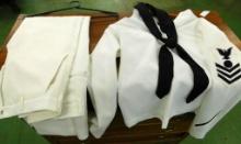 Vintage Military Uniform - White - USS Theodore Roosevelt