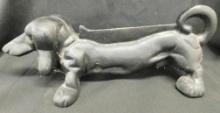 Vintage Dachshund Cast Iron Boot Scrape - 4.5" x 12.5" x 4.5"