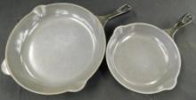 Le Creuset Enameled #20 and #26 Cast Iron Fry Pans - 10.5" and 7.5"