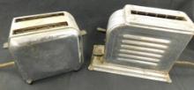 1 McGraw Electric Vintage Toaster 6.5" x 8.5" x 4.5" - 1 Toastmaster Vintage Toaster 7.5" x 10" x...