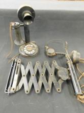 Vintage American Bell Candlestick Rotary Telephone and Operators Headset with Extend Phone