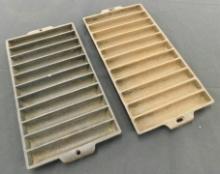 Pair of Cast Iron Bread Stick Pans - 1 Marked Wagner Ware