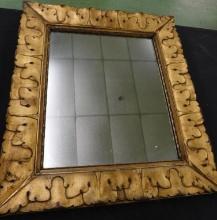 Vintage Wall Hung Gilded Mirror - 24" x 21"