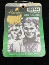2002 masters badge
