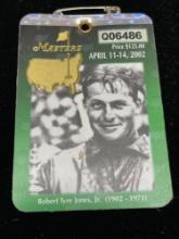 2002 masters badge