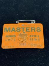 1971 Masters badge