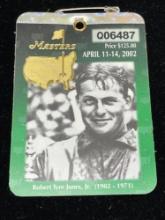 2002 masters badge