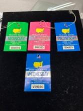 A lot of four 1995 masters practice round Monday through Wednesday